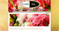 Desktop Screenshot of flowertalk.com.au